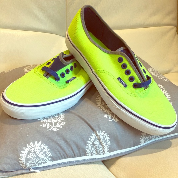 Vans Shoes - Vans Authentic NEON Green Shoes